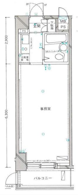 ホーユウパレス根岸2(ワンルーム/2階)の間取り写真