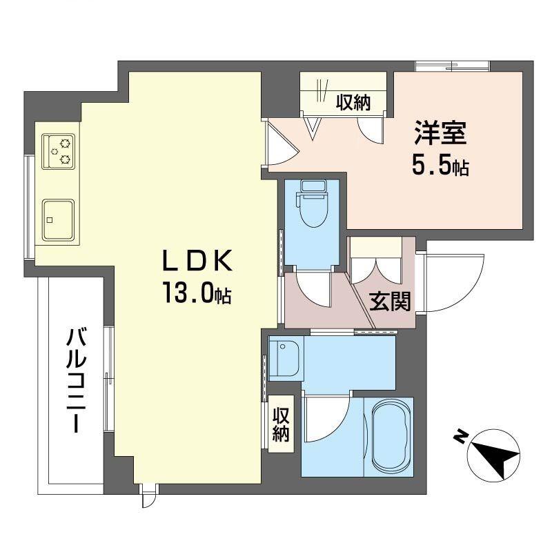 KSレジデンス参宮橋(1LDK/3階)の間取り写真