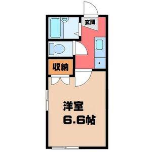 桜3丁目ハイツ(1K/1階)の間取り写真