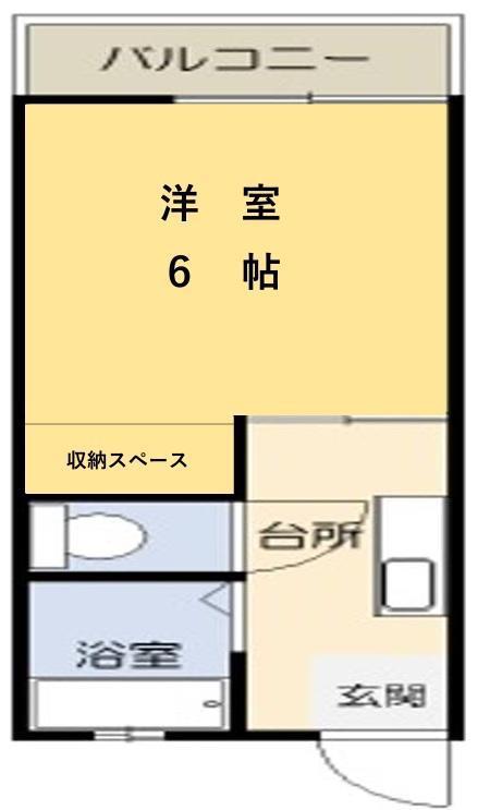 メゾンM&Y(1K/1階)の間取り写真