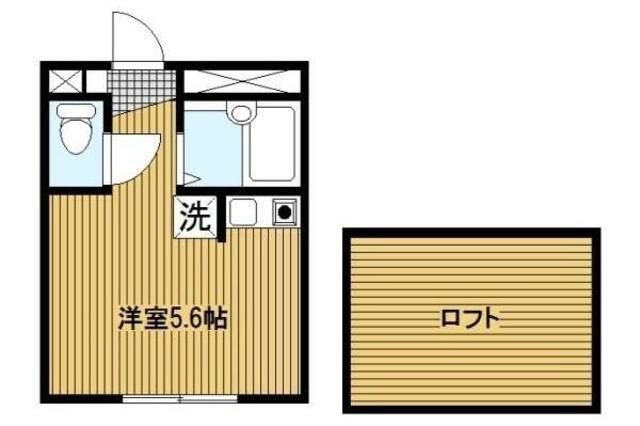 エターニティー鶴見(ワンルーム/1階)の間取り写真