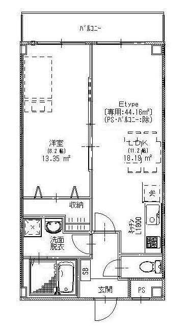 ソリス緑が丘(1LDK/3階)の間取り写真