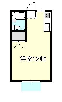 メゾン小野(ワンルーム/2階)の間取り写真