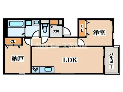 角田マンション(2LDK/2階)の間取り写真