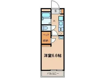 レオパレスプリマベーラ(1K/3階)の間取り写真