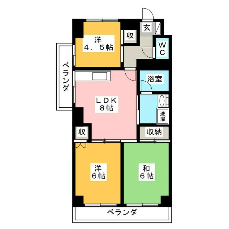 ベルエポック 3階階 間取り
