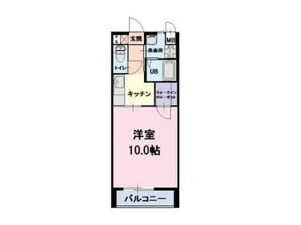 HACCHI西軽井沢(1K/1階)の間取り写真