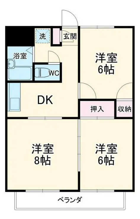 ガーデンヒルズ 3階階 間取り