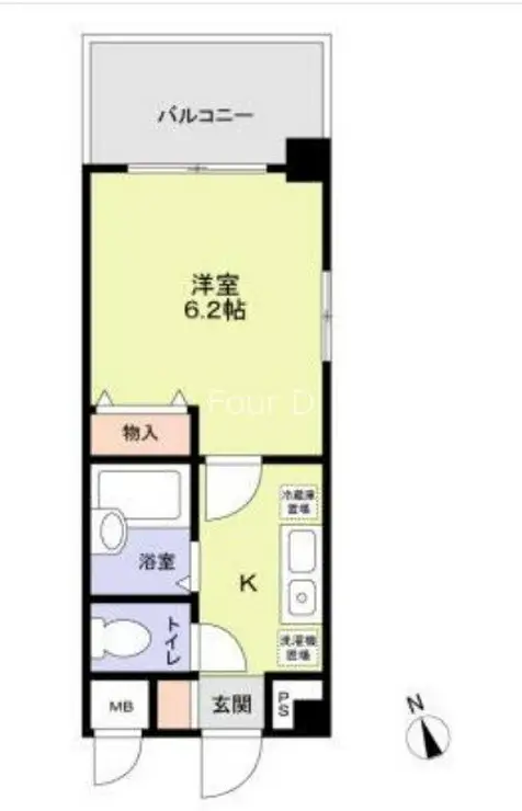 エクセレント新橋 9階階 間取り