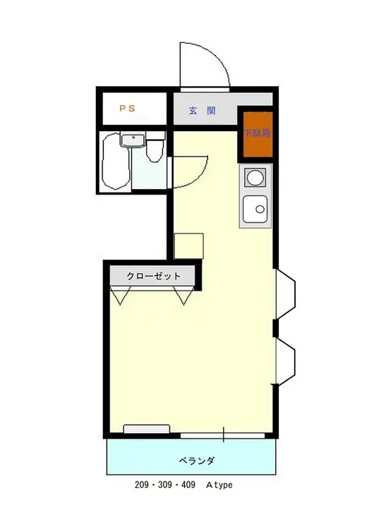 グリーンロードマンション飯田 4階階 間取り