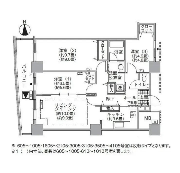 アクティ汐留 16階階 間取り