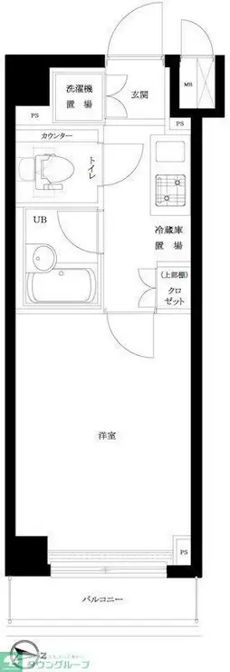 ルーブル蒲田七番館 4階階 間取り