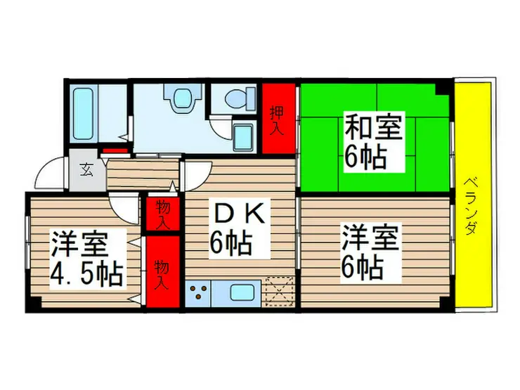 トップアイランドコーポ 4階階 間取り
