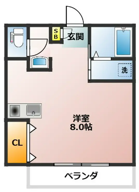 エスペランサ青山 1階階 間取り