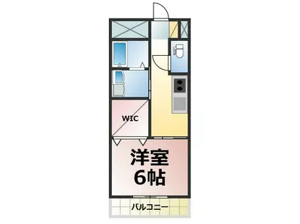 メゾン内山(1K/5階)の間取り写真