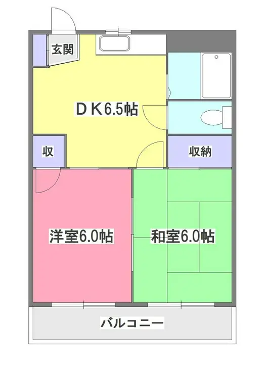 サンハイツ新堀 4階階 間取り