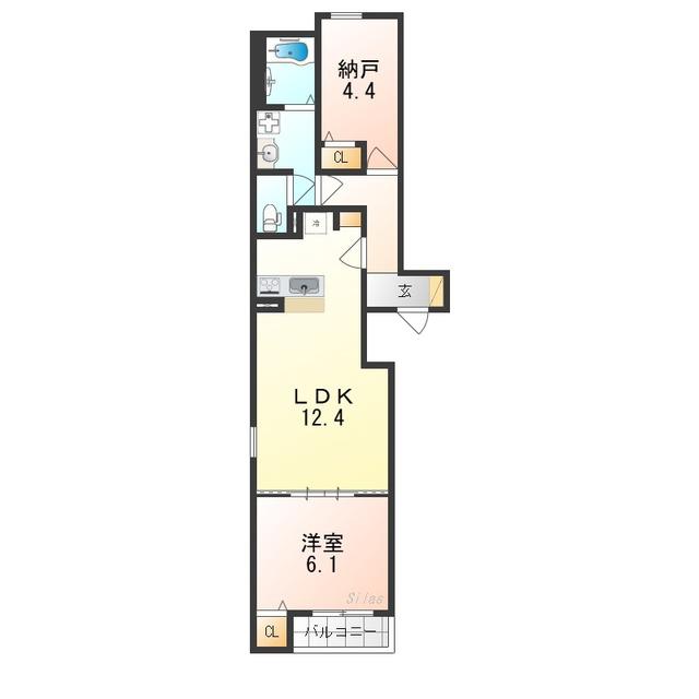 FSTYLE東港町(1SLDK/2階)の間取り写真