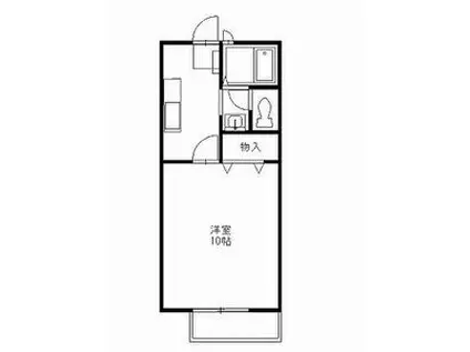 ノーブルクロードI(1K/1階)の間取り写真