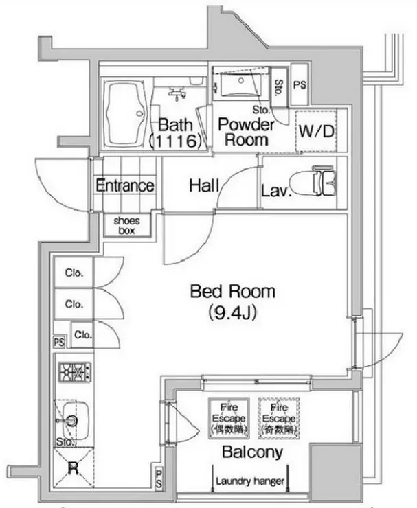 コンフォリア笹塚 6階階 間取り