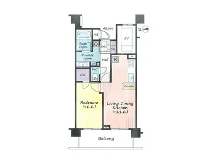 グローリオ本所(1LDK/7階)の間取り写真