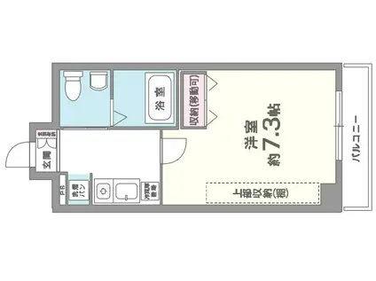 セイワパレス 堂島シティ(1K/9階)の間取り写真