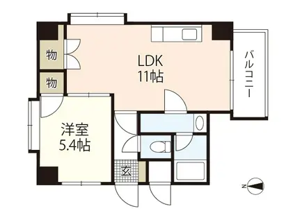 第3コーポ大場(1LDK/7階)の間取り写真