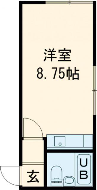 ワイズ時任(ワンルーム/2階)の間取り写真