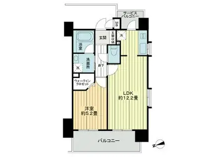 LALA PLACE RESORT沖縄県庁前(1LDK/9階)の間取り写真