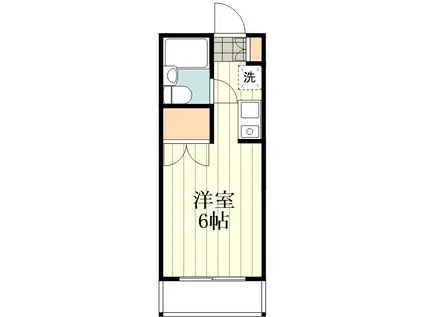 プロムナードハイムD(1K/1階)の間取り写真