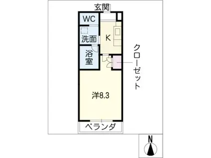 アールズコート本郷駅前(1K/3階)の間取り写真