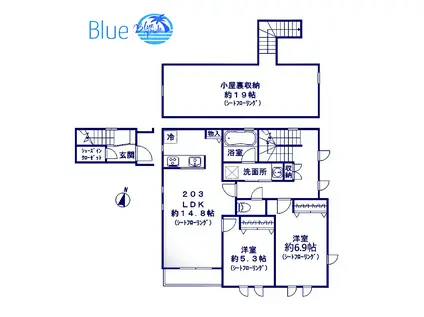 ベルオージュ湘南B棟(2LDK/2階)の間取り写真