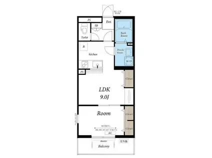 リブリ・MYU(1LDK/3階)の間取り写真