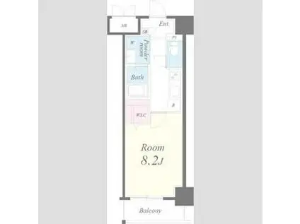 アロハパレス(1K/3階)の間取り写真