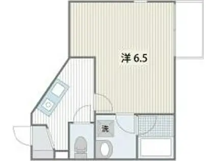  横手アパート(1K/1階)の間取り写真