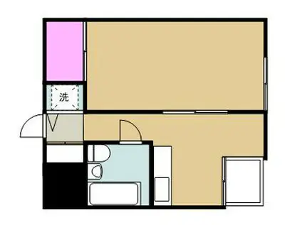 大泉ガーデン(1K/3階)の間取り写真