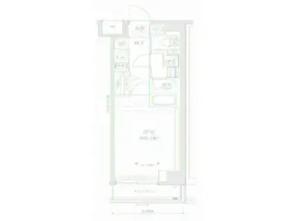 リルシア グランデ 川崎大師公園(1K/6階)の間取り写真