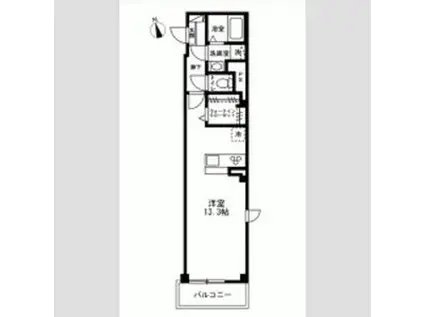 グランオーブ(ワンルーム/2階)の間取り写真