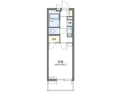レオパレス凛凛(1K/2階)の間取り写真
