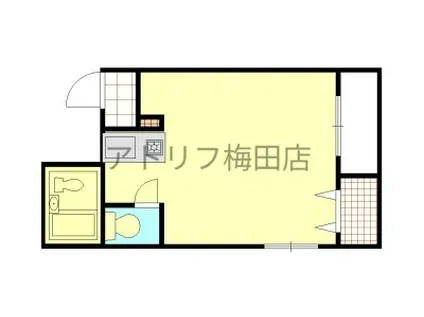 第二八杉メディパーク(ワンルーム/4階)の間取り写真