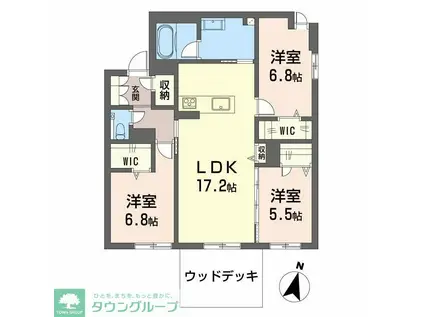 エバンジェリスト(3LDK/1階)の間取り写真