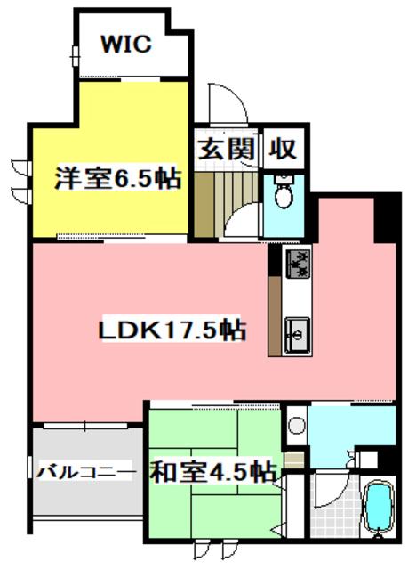 メゾンオリーブIII(2LDK/3階)の間取り写真