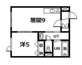 マリオット6条I・II(1DK/1階)の間取り写真