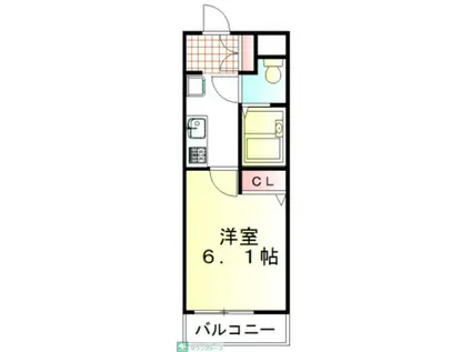 リンクス成増(1K/4階)の間取り写真
