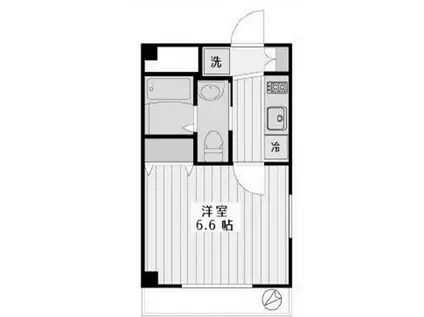 セボンシュー(1K/1階)の間取り写真