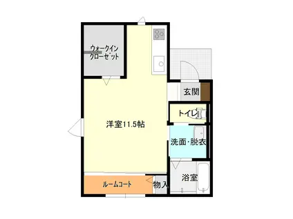 サンシャルム日の出A(ワンルーム/1階)の間取り写真