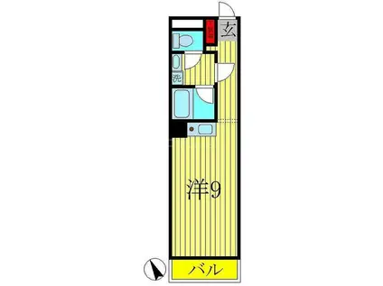 デイズガーデン(ワンルーム/1階)の間取り写真