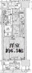 エスリード弁天町パークプレイス(1K/3階)の間取り写真