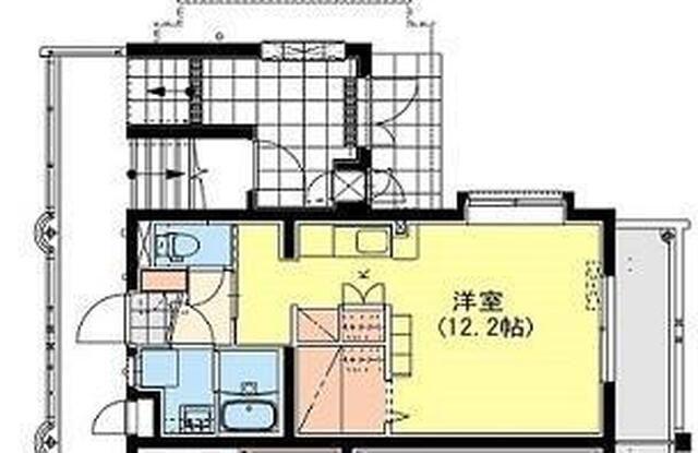 グレイスルピナス(ワンルーム/3階)の間取り写真