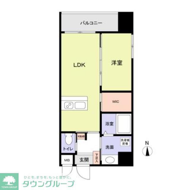 TAZ BUILDING(1LDK/5階)の間取り写真