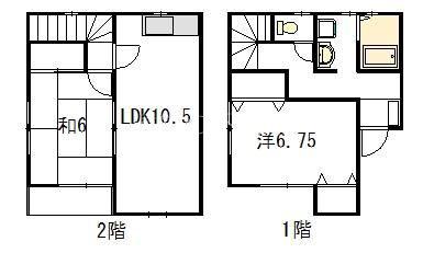 YOUR TOWN K(2LDK/1階)の間取り写真